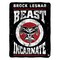 Sleep Squad WWE Brock Lesnar Beast Incarnate 60” x 80” Raschel Plush Blanket